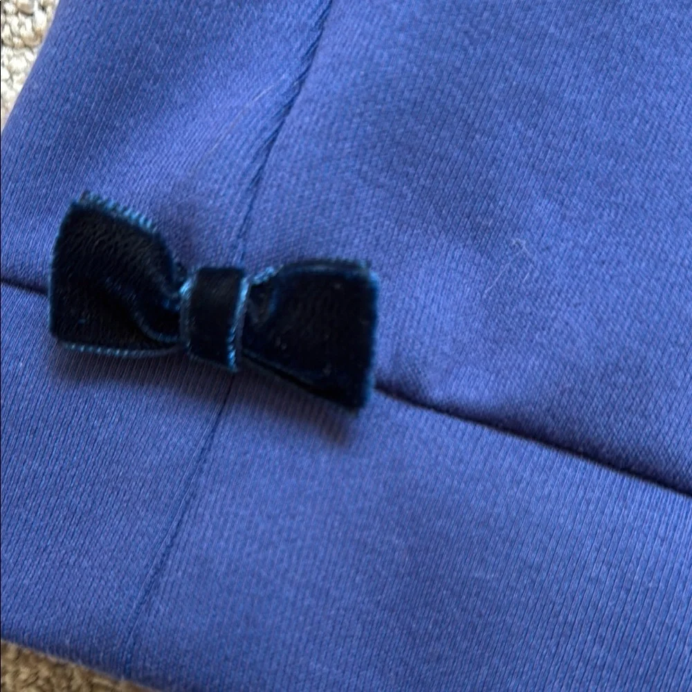 Girls' Blue Ruffle Sleeve Top - Picture 2 of 7